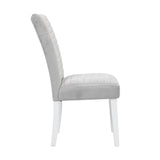 Elizaveta Contemporary Side Chair (Set-2) Gray Velvet(#800-33, Cost$: 2.95USD/per meter) DN00815-ACME