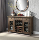 Raphaela Transitional Server with Cup Holder & Wine Rack  DN00983-ACME