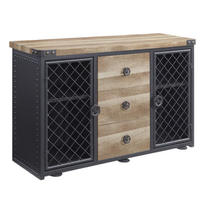 Edina Industrial Server Oak(53014#) DN01059-ACME