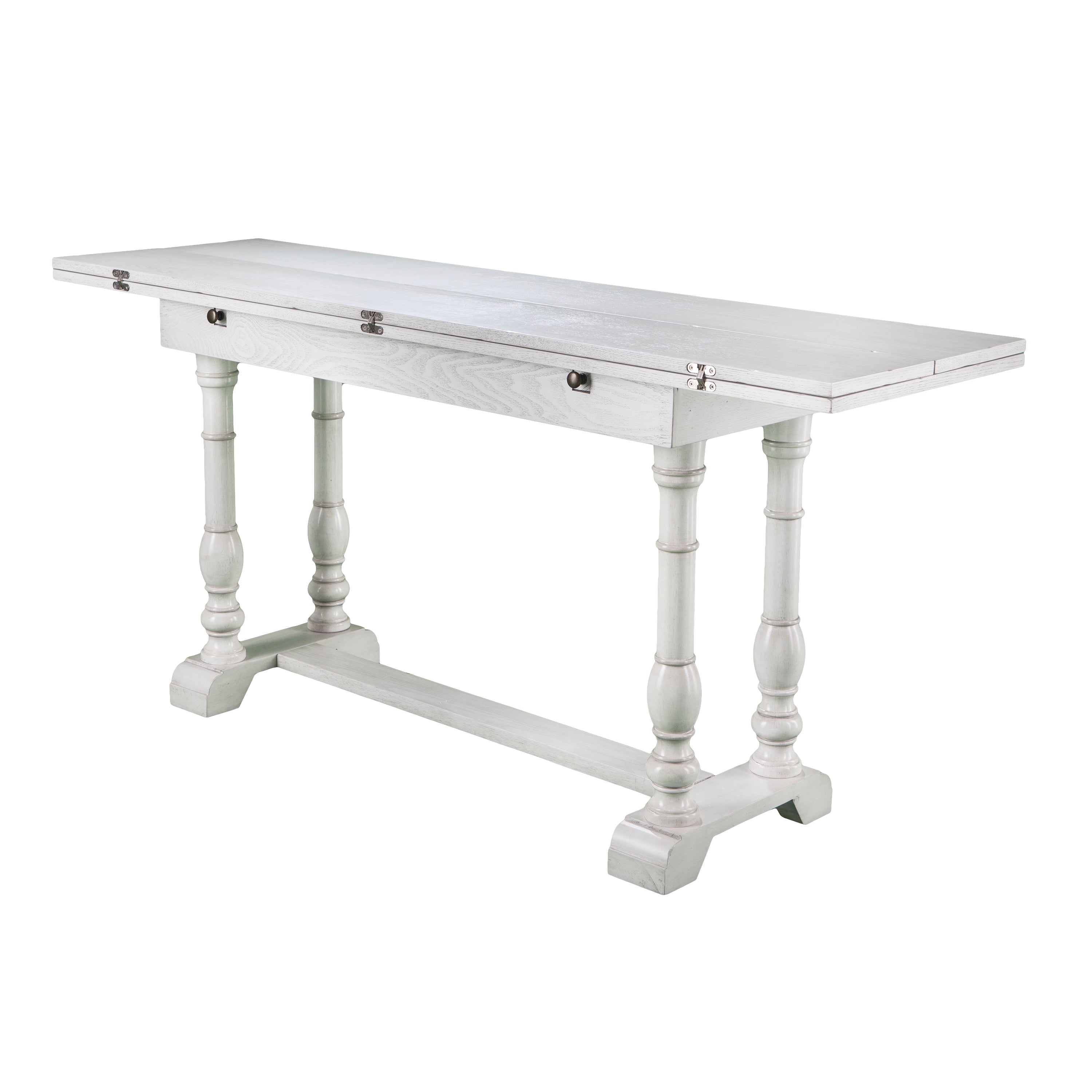 Sei Furniture Edenderry Farmhouse Folding Trestle Table - Thumbnail 2