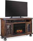 Aspenhome Industrial Industrial 62" Fireplace Console DN1901-GHT