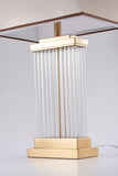 Bethel Gold Table Lamp in Metal & Marble