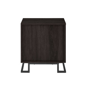 Walker Edison Danae Modern/Contemporary 20" Contemporary Metal and Wood Night Stand with One-Drawer DNAB4CCL