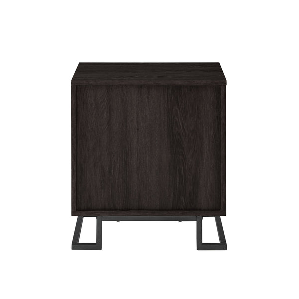 Walker Edison Danae Modern/Contemporary 20" Contemporary Metal and Wood Night Stand with One-Drawer DNAB4CCL