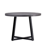 Walker Edison Durango Farmhouse/Rustic 42" Distressed Wood Round Dining Table DNGD6EGY