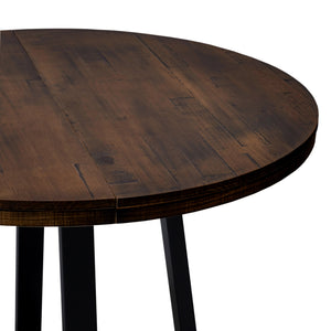 Walker Edison Durango Farmhouse/Rustic 42" Distressed Wood Round Dining Table DNGD6EMA