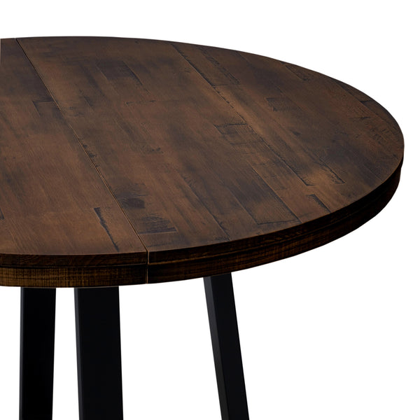 Walker Edison Durango Farmhouse/Rustic 42" Distressed Wood Round Dining Table DNGD6EMA