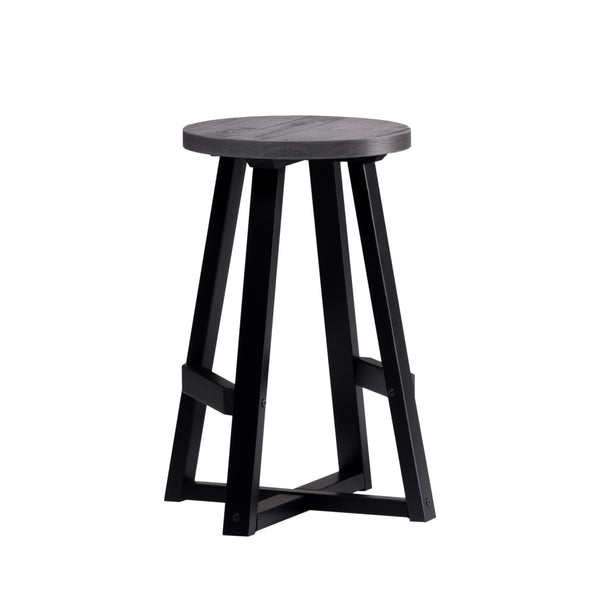 Walker Edison Durango Farmhouse/Rustic 24" Distressed Wood Counter Stool DNGD7DGY