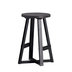 Walker Edison Durango Farmhouse/Rustic 24" Distressed Wood Counter Stool DNGD7DGY