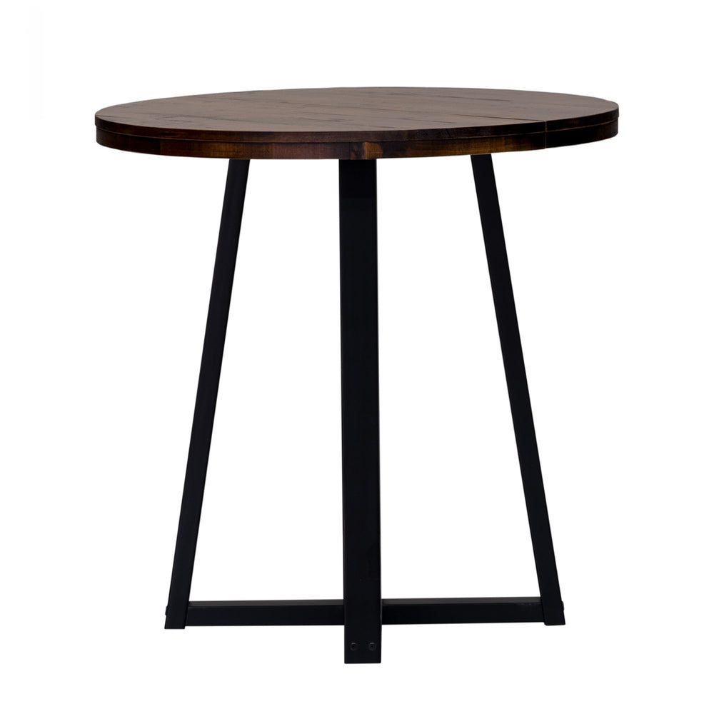 Walker Edison Durango Rustic/Farmhouse 36" Distressed Wood Round Counter Table DNGD8DMA