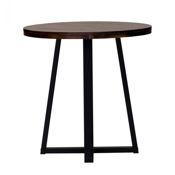 Walker Edison Durango Rustic/Farmhouse 36" Distressed Wood Round Counter Table DNGD8DMA