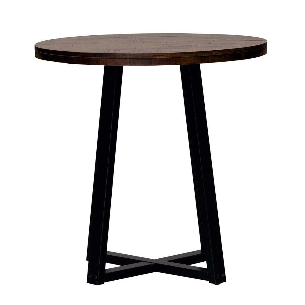 Walker Edison Durango Rustic/Farmhouse 36" Distressed Wood Round Counter Table DNGD8DMA