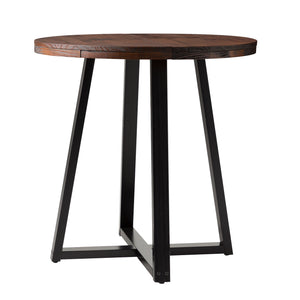 Walker Edison Durango Rustic/Farmhouse 36" Distressed Wood Round Counter Table DNGD8DMA