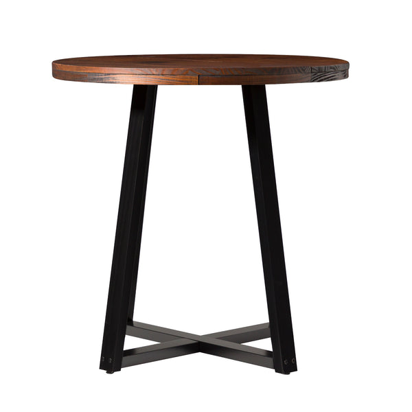 Walker Edison Durango Rustic/Farmhouse 36" Distressed Wood Round Counter Table DNGD8DMA