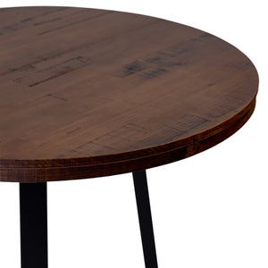 Walker Edison Durango Rustic/Farmhouse 36" Distressed Wood Round Counter Table DNGD8DMA