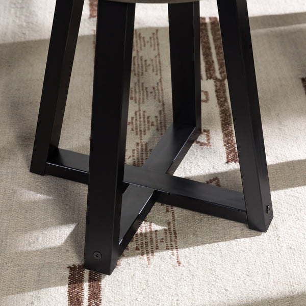 Walker Edison Durango Farmhouse/Rustic 18" Distressed Wood Kitchen Stool DNGD8EGY