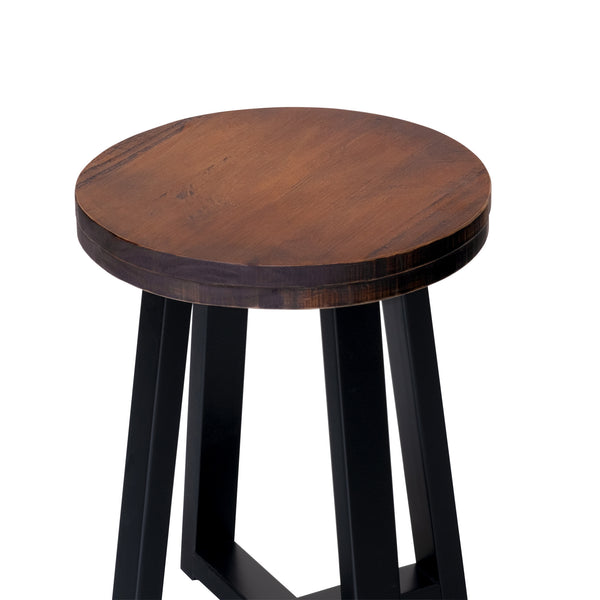Walker Edison Durango Farmhouse/Rustic 18" Distressed Wood Kitchen Stool DNGD8EMA