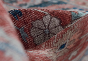 Momeni Novogratz Doheny DOH-1 Machine Made Transitional Oriental Indoor Area Rug Rust 9' x 12' DOHENDOH-1RST90C0