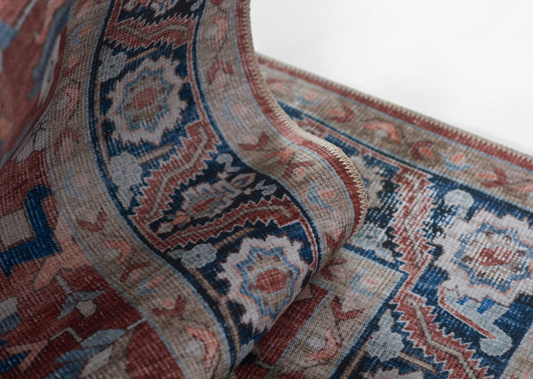 Momeni Novogratz Doheny DOH-1 Machine Made Transitional Oriental Indoor Area Rug Rust 9' x 12' DOHENDOH-1RST90C0