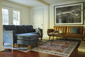 Momeni Novogratz Doheny DOH-1 Machine Made Transitional Oriental Indoor Area Rug Rust 9' x 12' DOHENDOH-1RST90C0