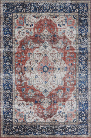 Momeni Novogratz Doheny DOH-2 Machine Made Transitional Medallion Indoor Area Rug Multi 9' x 12' DOHENDOH-2MTI90C0