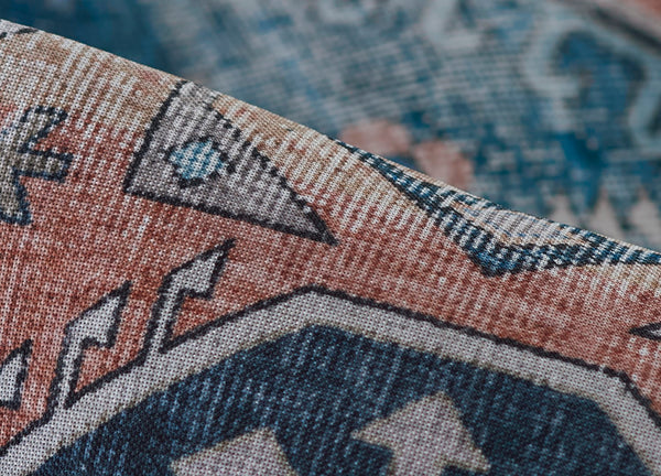 Momeni Novogratz Doheny DOH-3 Machine Made Transitional Oriental Indoor Area Rug Blue 9' x 12' DOHENDOH-3BLU90C0