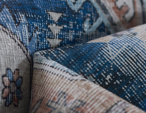 Momeni Novogratz Doheny DOH-3 Machine Made Transitional Oriental Indoor Area Rug Blue 9' x 12' DOHENDOH-3BLU90C0