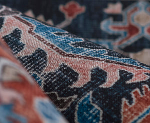 Momeni Novogratz Doheny DOH-4 Machine Made Transitional Oriental Indoor Area Rug Navy 9' x 12' DOHENDOH-4NVY90C0