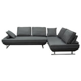 Dolce 2 Piece Lounge Seating Platforms with Moveable Backrest Supports - Fabric