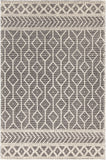 Chandra Rugs Doris 80 % Wool + 20% Cotton Hand-Woven Contemporary Rug Black/Ivory 7'9 x 10'6