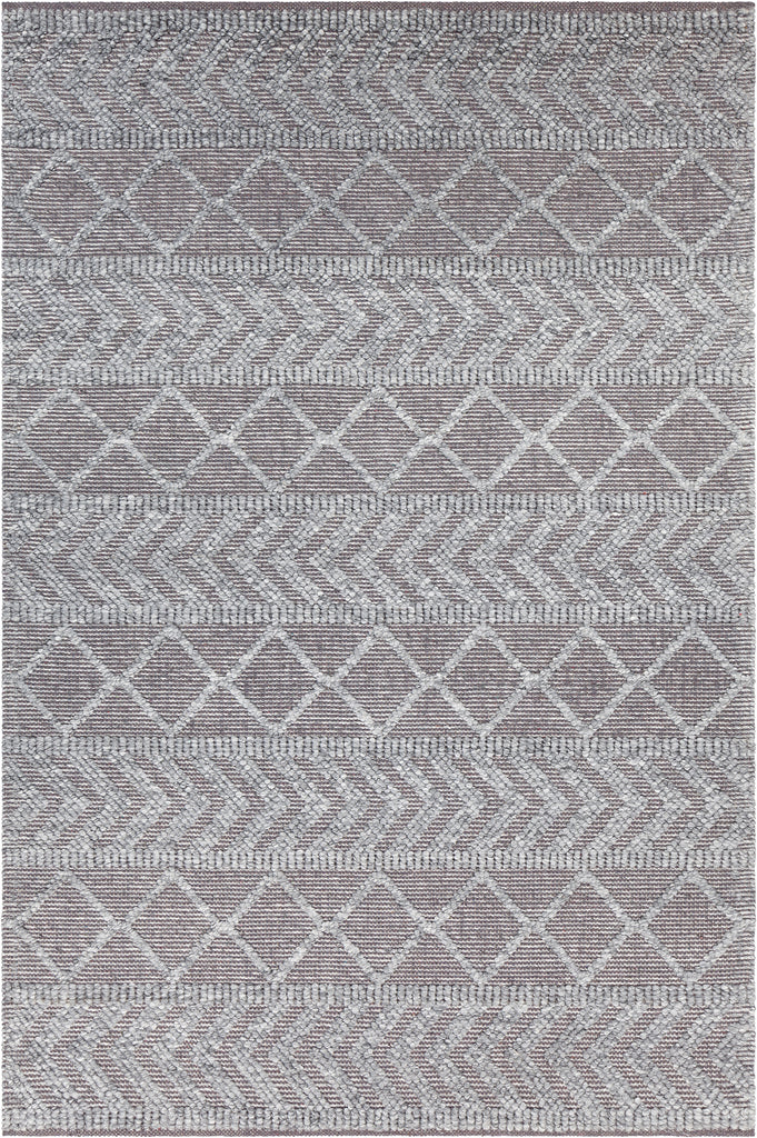 Chandra Rugs Doris 80 % Wool + 20% Cotton Hand-Woven Contemporary Rug Grey/Blue 7'9 x 10'6