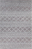 Chandra Rugs Doris 80 % Wool + 20% Cotton Hand-Woven Contemporary Rug Grey/Blue 7'9 x 10'6