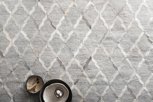 Loloi Dorado DB-04 60% Viscose, 40% Leather Hand Stitched Contemporary Rug DORADB-04GYGY93D0