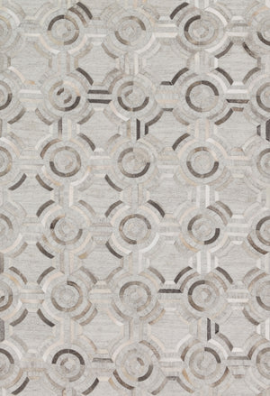 Loloi Dorado DB-05 60% Viscose, 40% Leather Hand Stitched Contemporary Rug DORADB-05GYGY93D0