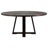 Dovetail Merrick Round Dining Table Dark Brown DOV10340DB