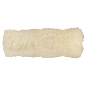 Dovetail Khiera Mohair Pillow White DOV11004