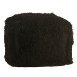 Dovetail Alden Mohair Square Pouf DOV11009