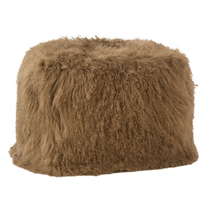 Dovetail Alden Mohair Square Pouf DOV11010