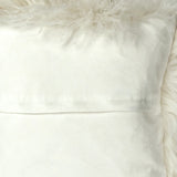 Dovetail Khiera Mohair Pillow White DOV11014
