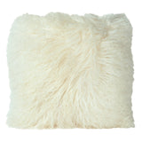 Dovetail Khiera Mohair Pillow White DOV11014
