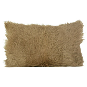 Dovetail Shams Fur Pillow Beige DOV11028