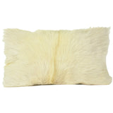Delacruz Fur Pillow White