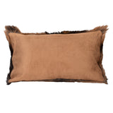 Dovetail Abbas Fur Pillow Brown 20X12 DOV11036