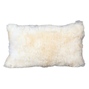 Dovetail Khiera Mohair Pillow White 20X12 DOV11038