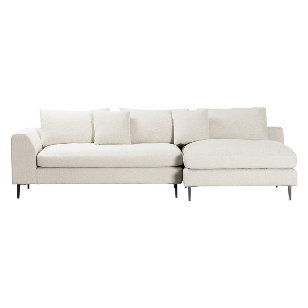 Dovetail Oslo 113" Modern Sofa Chaise DOV12147R-CRM