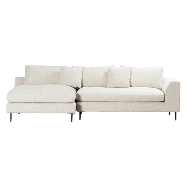 Dovetail Oslo 113" Modern Sofa Chaise DOV12147L-CRM