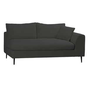 Dovetail Oslo 113" Modern Sofa Chaise DOV12147L-CHAR