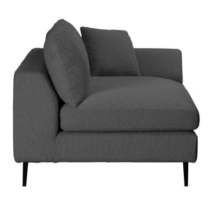 Dovetail Oslo 113" Modern Sofa Chaise DOV12147L-CHAR
