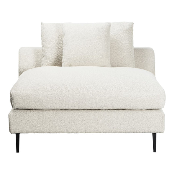 Dovetail Oslo 113" Modern Sofa Chaise DOV12147R-CRM