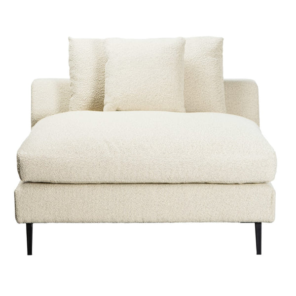 Dovetail Oslo 113" Modern Sofa Chaise DOV12147R-BEIG